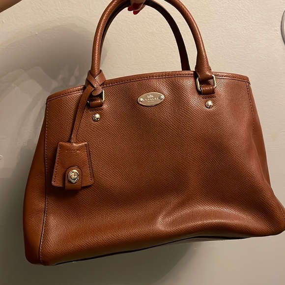 Coach Handbags - Coach Leather Satchel Bag (with crossbody strap)